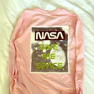 Topshop “Give Me Space” Long Sleeve Tee